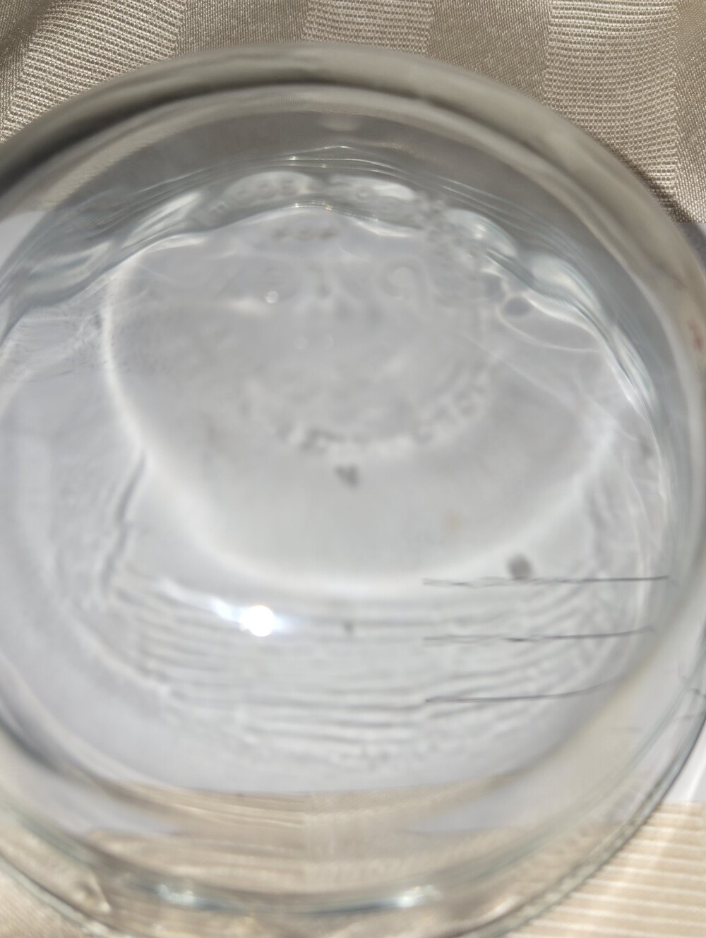 Clear Pyrex Glass Dessert Bowls with Teal Rim - Home Dining - Picture 6 of 7